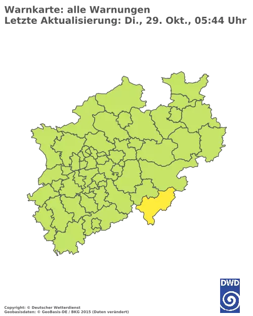 Aktuelle Wetterwarnungen für  Recklinghausen